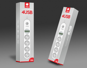 4USB充电插座包装设计