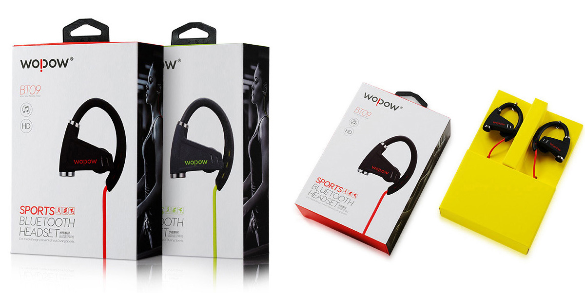 WOPOW沃品蓝牙耳机包装设计