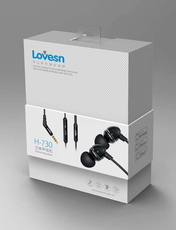 Lovesn海韵耳机包装设计 蓝牙耳机包装设计
